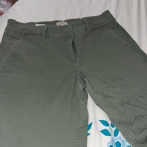 Loft Outlet Bermuda Roll Shorts 14 Khaki